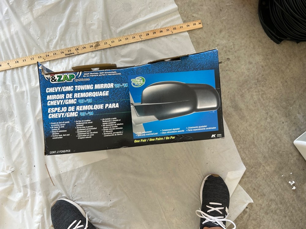 Chevy/GMC towing mirror by snap and zap