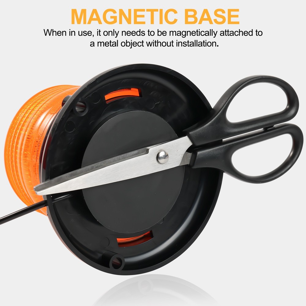Emergency Rotating Rooftop Flash Strobe Beacon Light 12V ,Magnetic Mount Warning