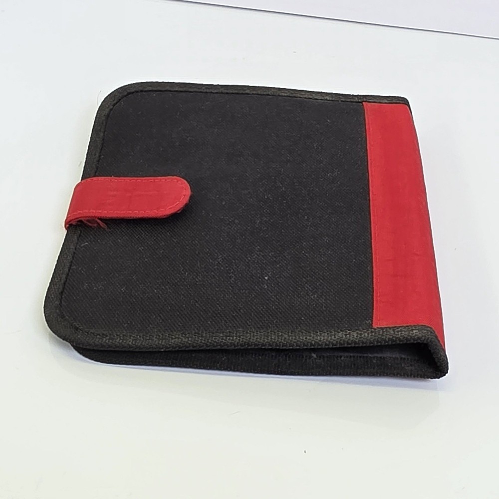 12 Disk Vintage Travel Storage Wallet CDs DVDs