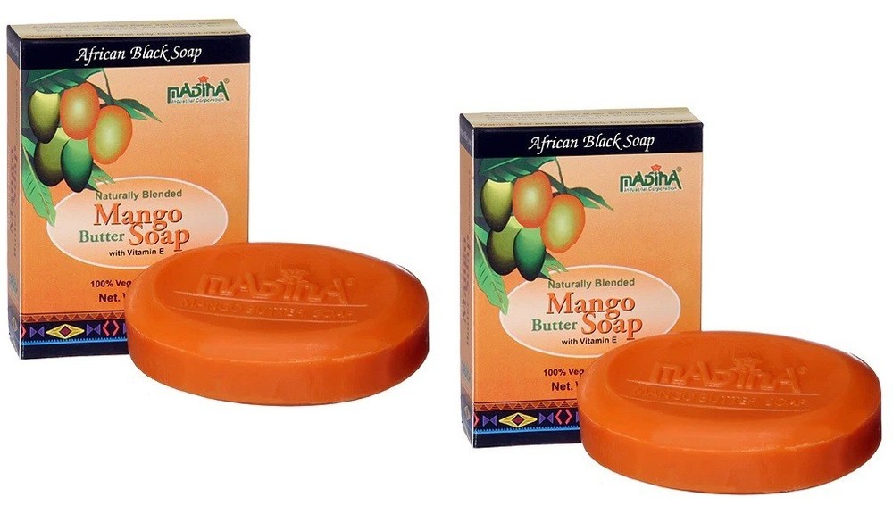 2 Pack- Mango Butter Soap-100% Vegetable Base Soap 3.5 Oz