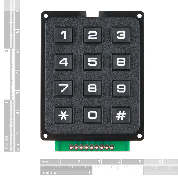 [ SparkFun COM-14662 ] Keypad - 12 Button