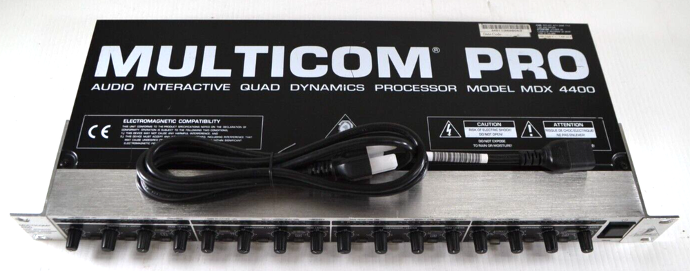 MULTICOM PRO BEHRINGER Audio Interactive Quad Dynamics Processor Model MDX4400