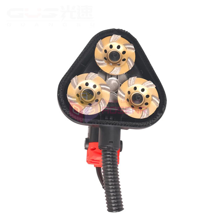 Three Heads Dustless Sander Concrete Wall Grinding Machine Floor Grinder Sander