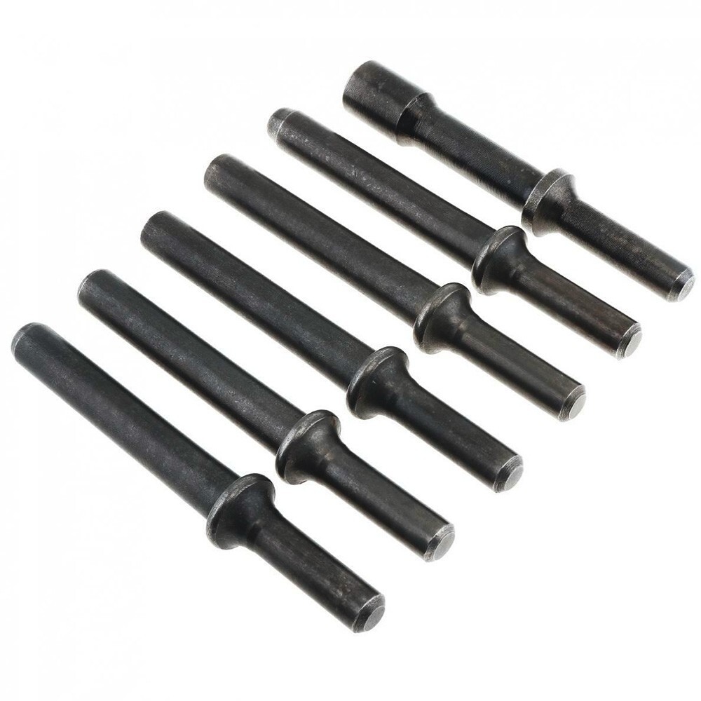 6Pcs Steel Solid Impact Head Bits for AIR CHISEL PUNCH HAMMER Bolt Removal Tool
