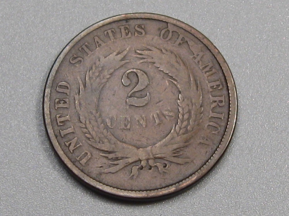 1867 US 2¢ Two Cent Piece. #15