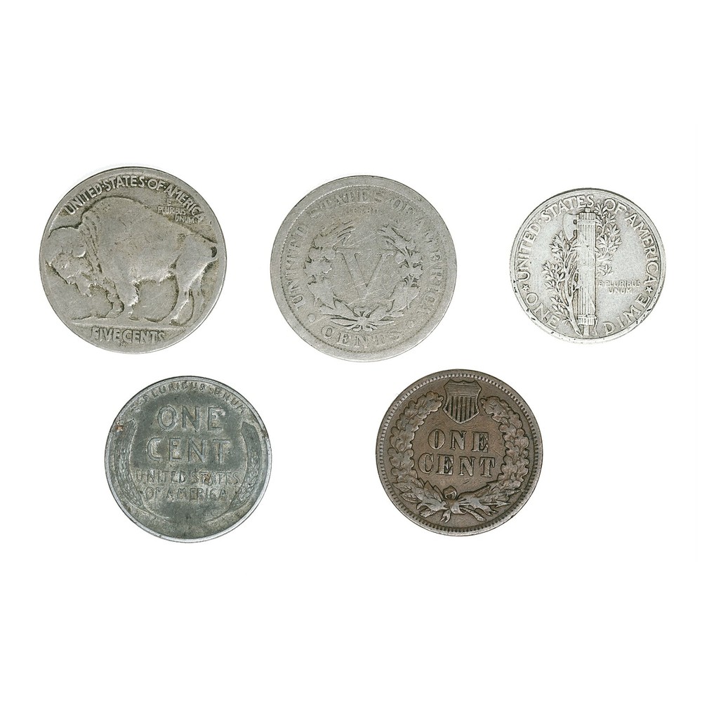 1 Set of 5 diff. USA Coins