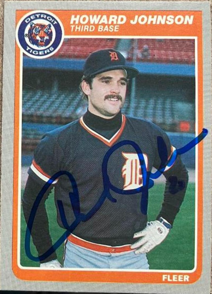 Howard Johnson Autographed 1985 Fleer #12