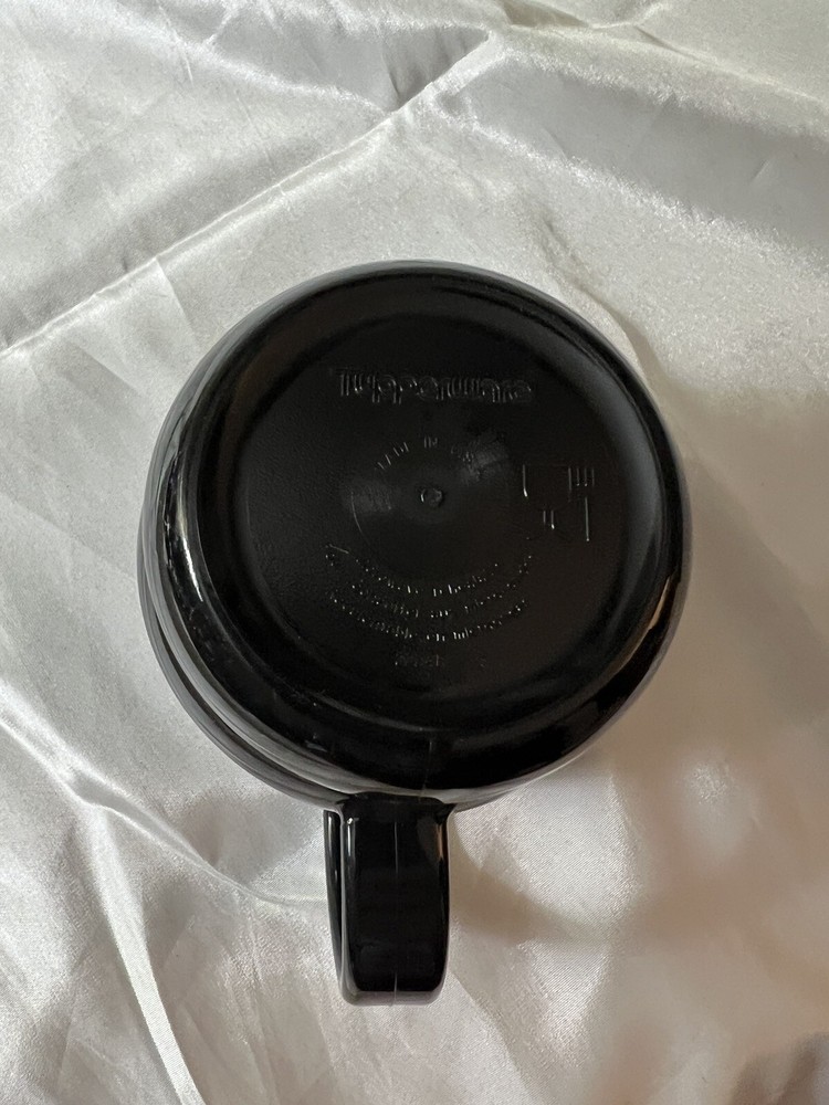 Taste of Tupperware Logo Award 2224 Black Mug Stackable
