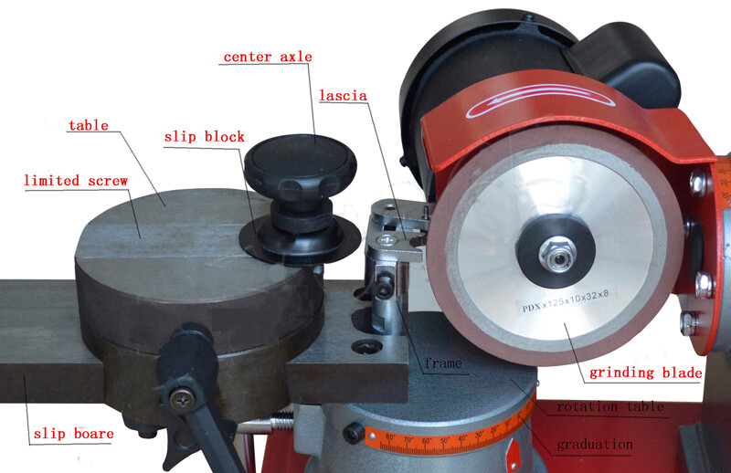 220V Round Carbide Saw Blade Grinder Sharpener Machine Rotary Metalwork Chainsaw