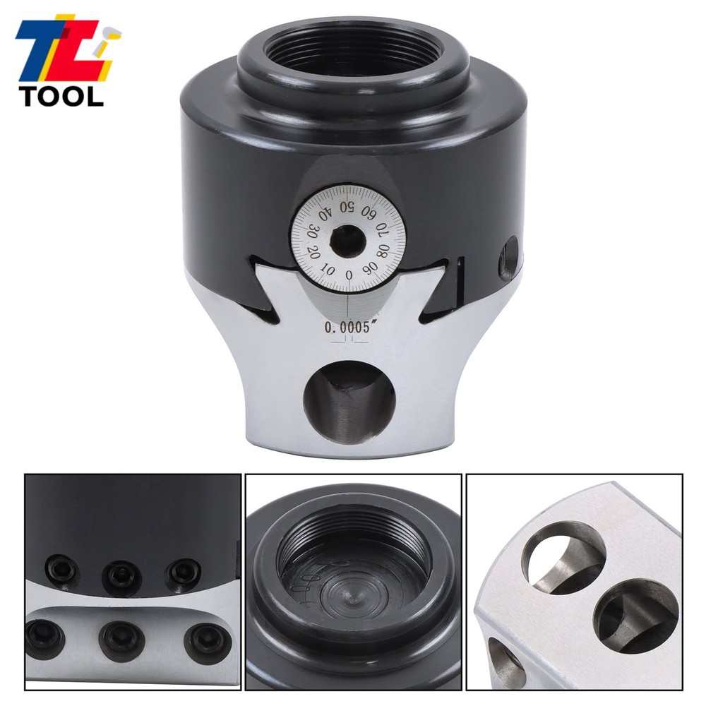 Boring Head for Milling Machine 3" 0.001" Precision 1-1/2-18 Thread