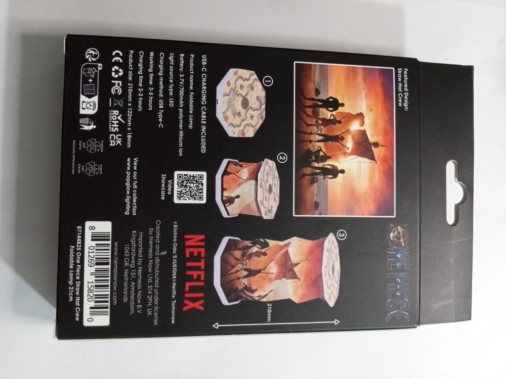 Popglow One Piece Foldable Lamp , Rechargeable ,