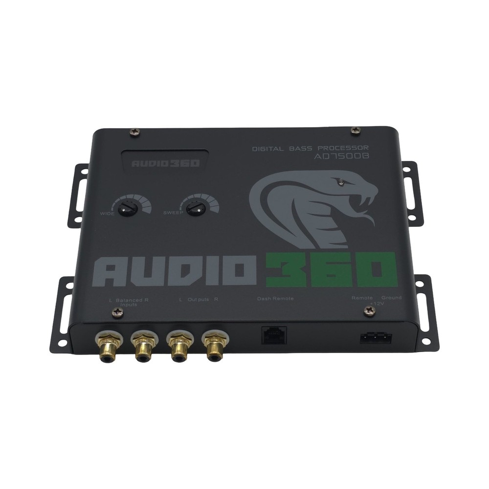 Audio360 AD7500B Digital Bass Processor with Remote Control & RCA Inputs
