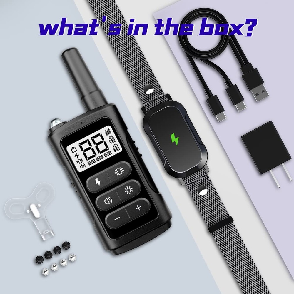 Electronic Training Collar Dog Collar with 3300Ft Remote Range 4 Training Mod...