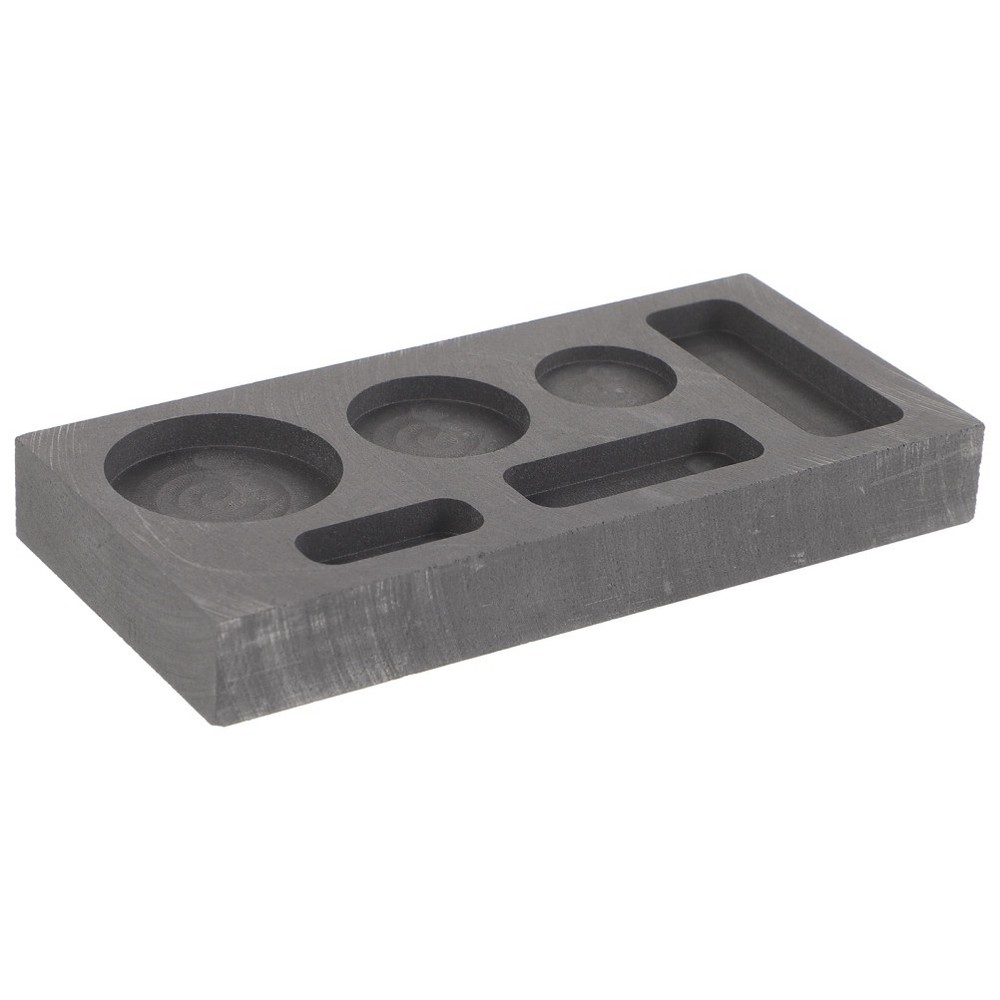 6 Slot Graphite Casting Mold for Metal Melting Tool Accessory
