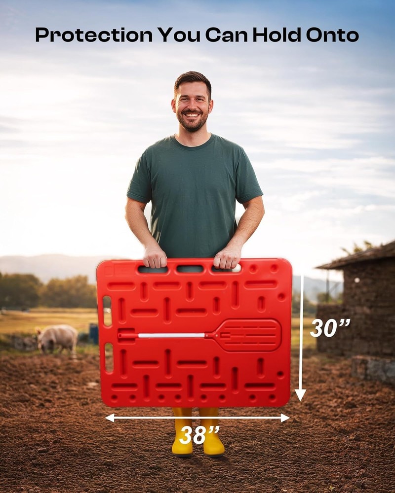 Pig Sorting Board w/Sorting Stick Paddle - Livestock Sorting Panel - Cattle P...