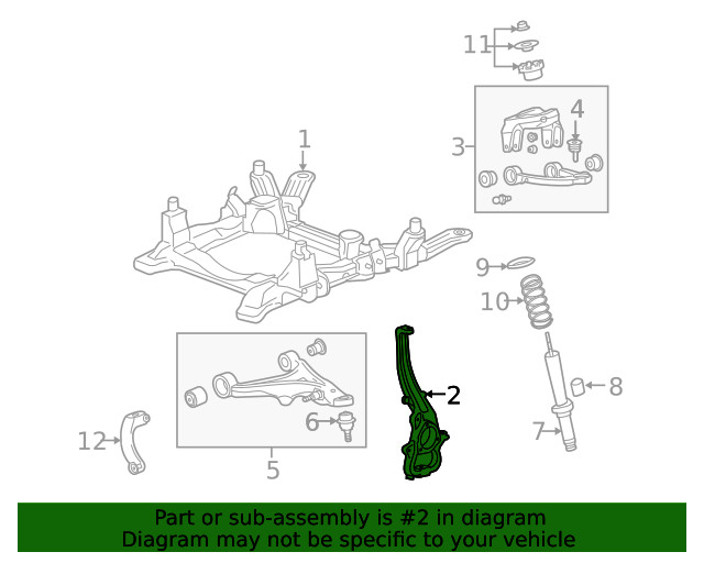 Genuine GM Knuckle 25998393