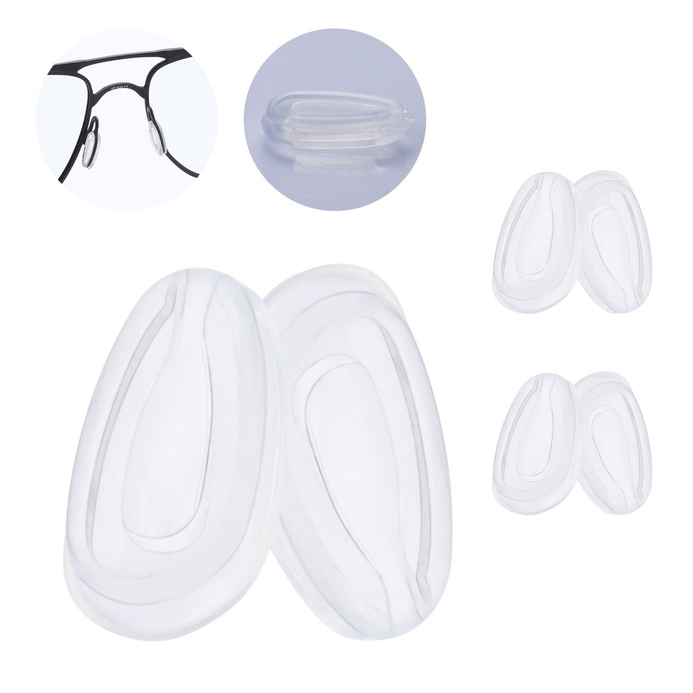 Silicone Replacement Crystal Clear Nose Piece For-Arnette Dean
