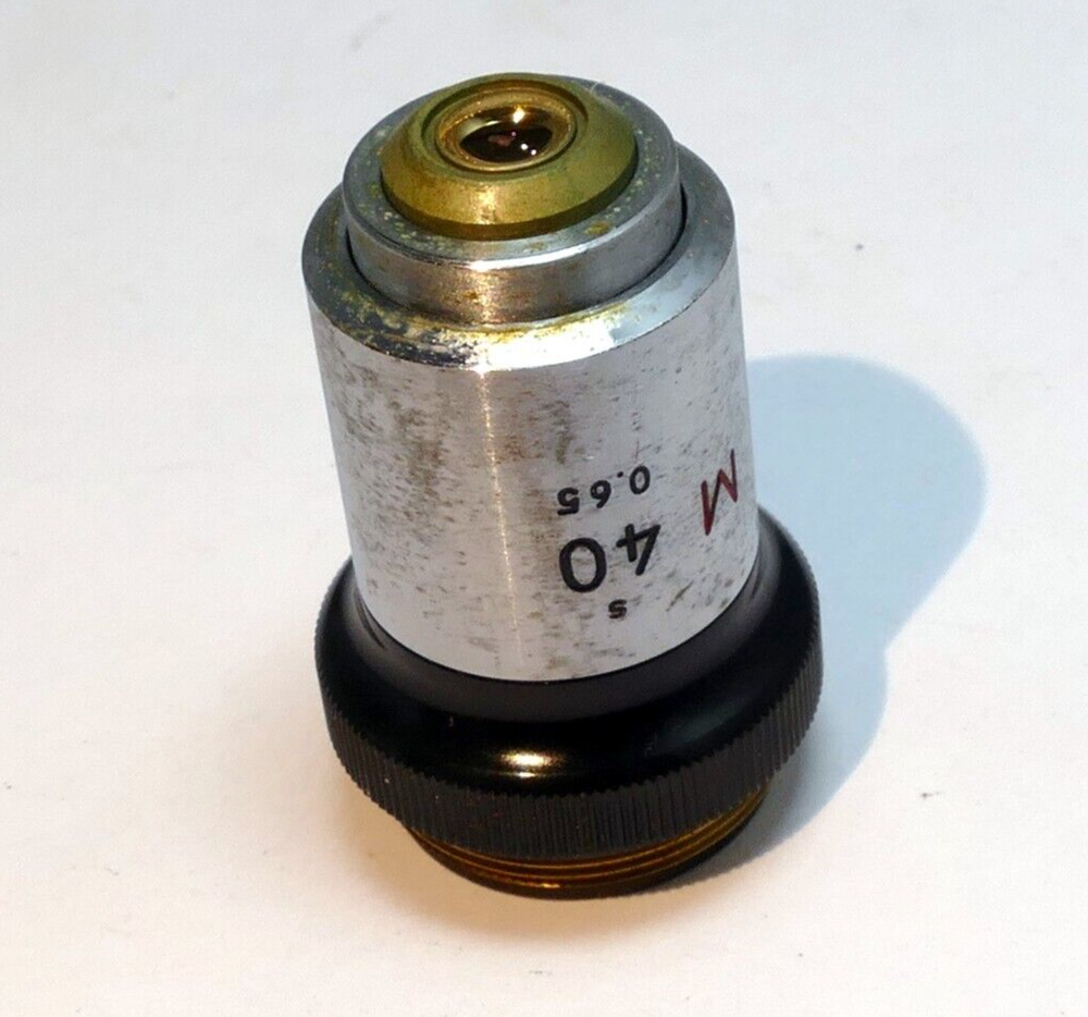 Nikon M 40 / 0.65 Microscope Objective Lens - works good Genuine