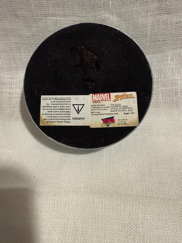 Spiderman Paper Weight Marvel Glass Weight