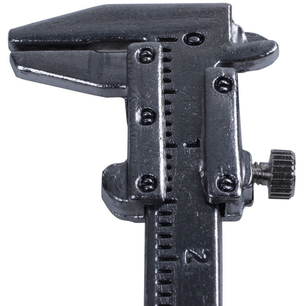 6X Silver Simulation Vernier Caliper Model Ruler Slide Keychain O1V27909