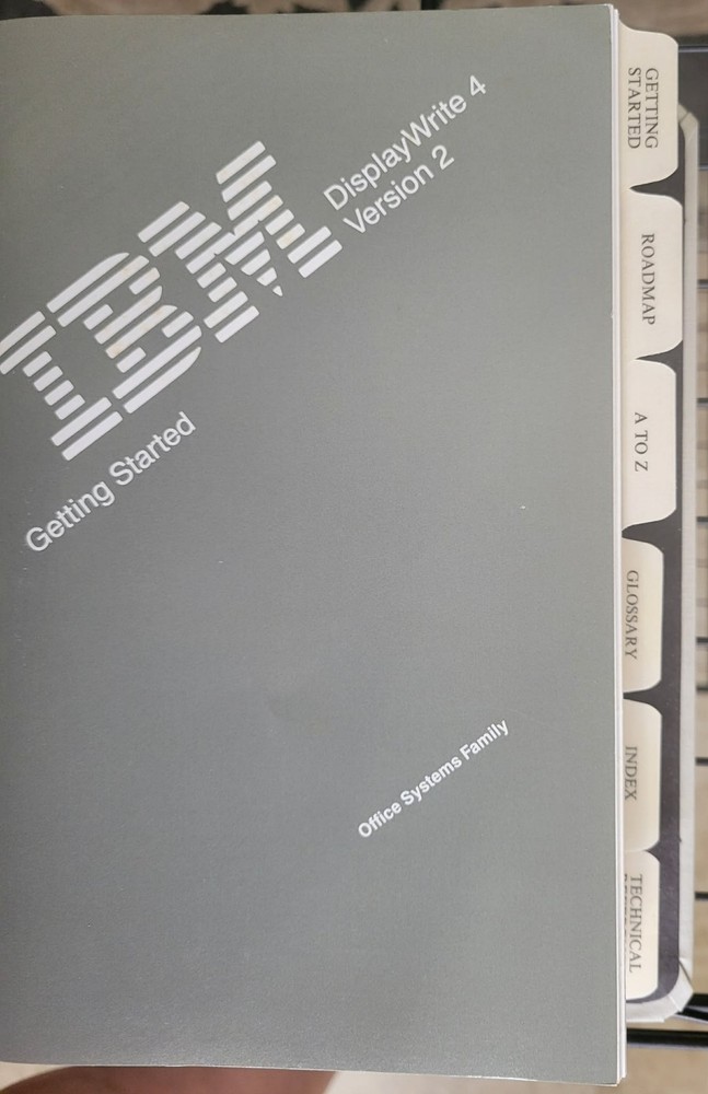 IBM DisplayWrite 4 Version 2 word processing program for IBM DOS vintage 1988