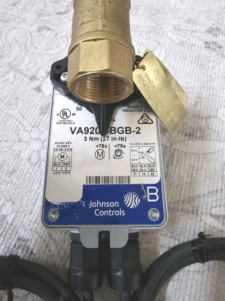 JOHNSON CONTROLS VA9203-BGB-2 Electric Spring Return Valve Actuator