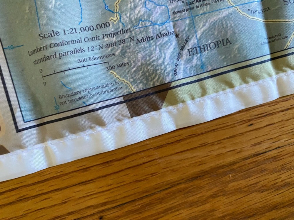 Task Force Logistics Operation Iraqi Freedom survival map cloth Desert Storm