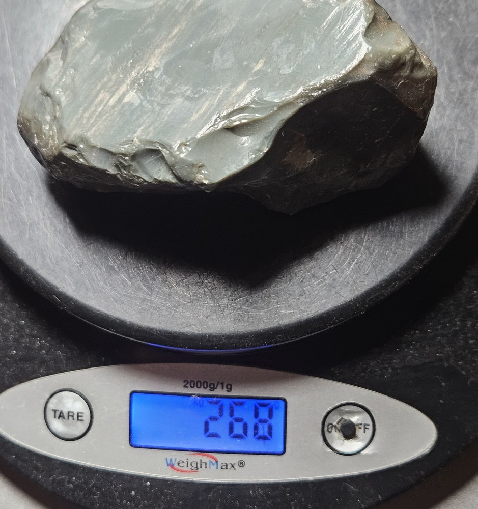 Burns Green Obsidian Lapidary Rough Oregon 268 grams