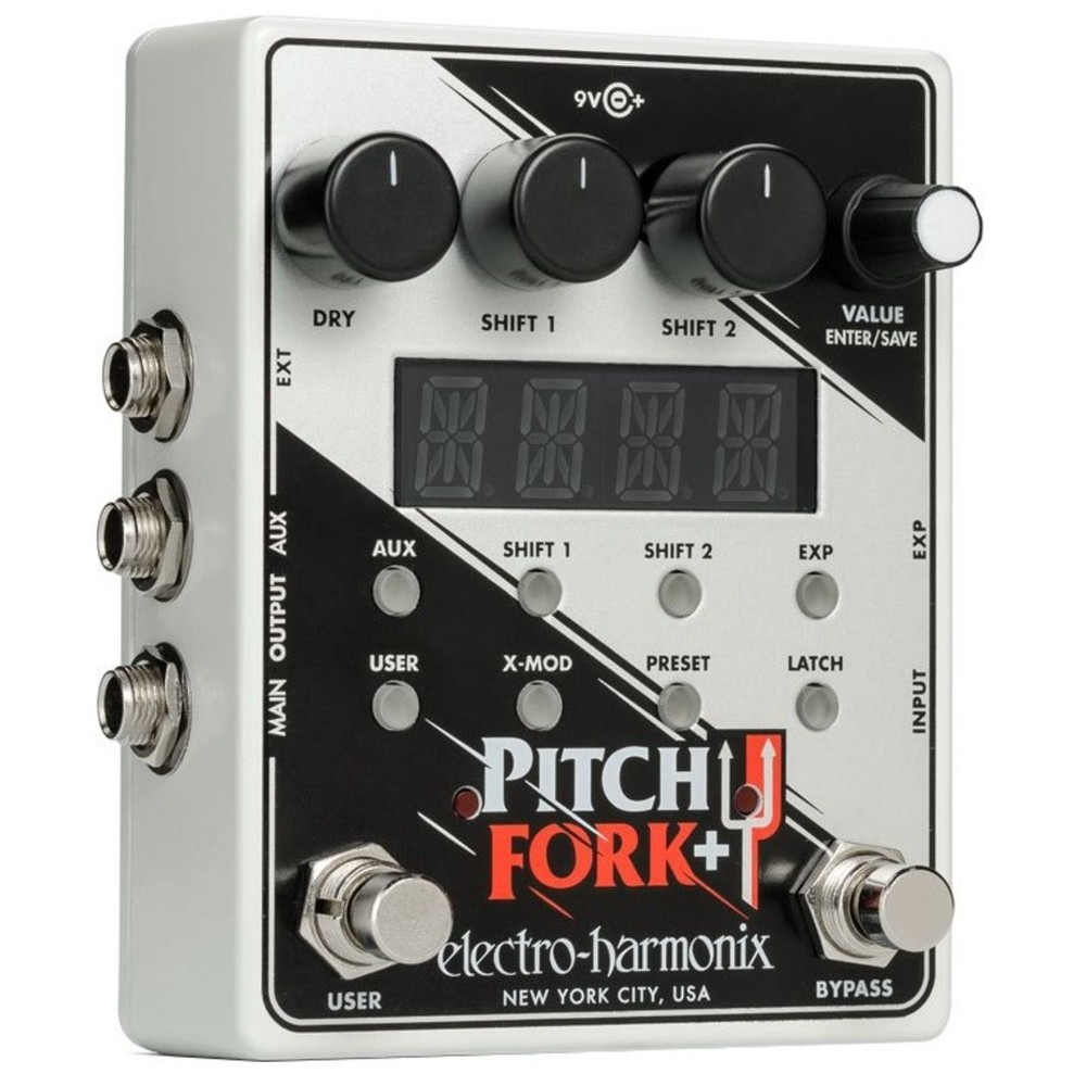 Electro-Harmonix Pitch Fork Plus Polyphonic Pitch Shifter/Harmony Effects Pedal