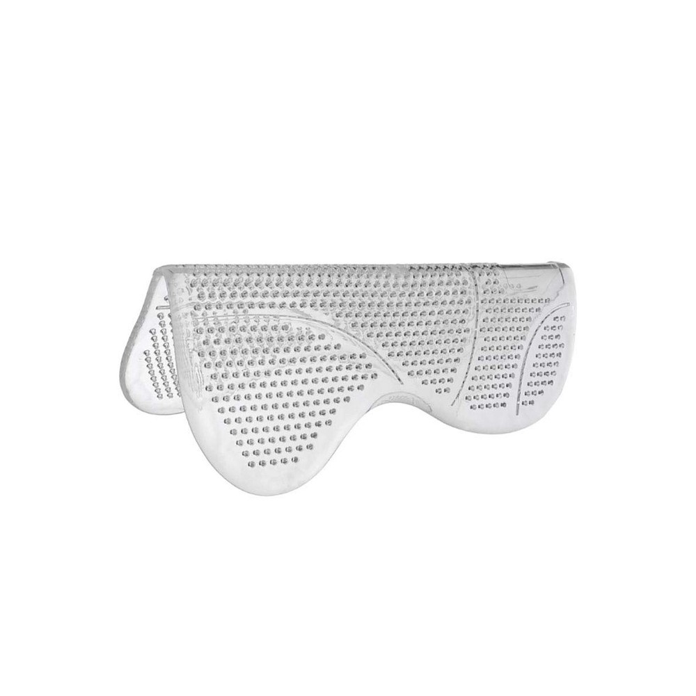 Ovation Perforated Silicon Anti-slip Half White Saddle Pad