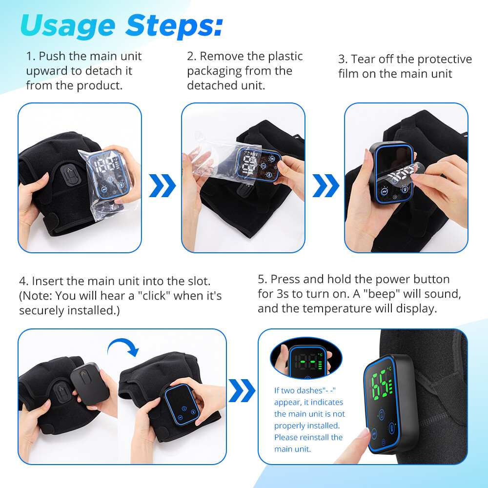 Heating Vibration Shoulder Massager APP Control for Rotator Cuff Frozen Shoulder