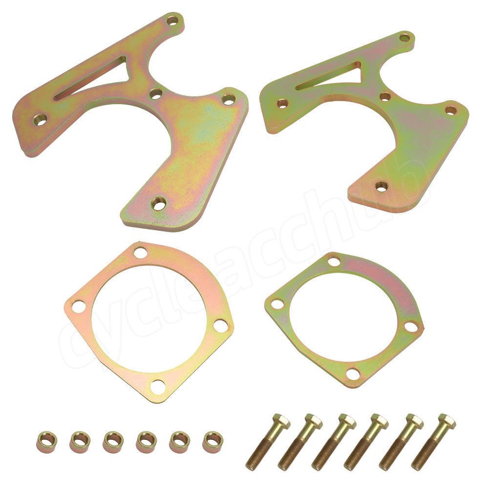 For Chevy C10 Impala Rear Disc Brake Conversion Brackets Kit w/ Hardware Bolt-On
