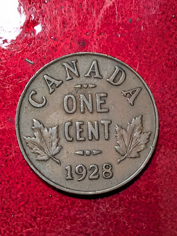 1928 CANADA 1 ONE CENT GEORGE V #164