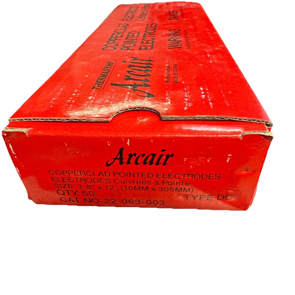 Arcair Cooperclad Pointed Electrodes 3/8”x12” 50 Pcs