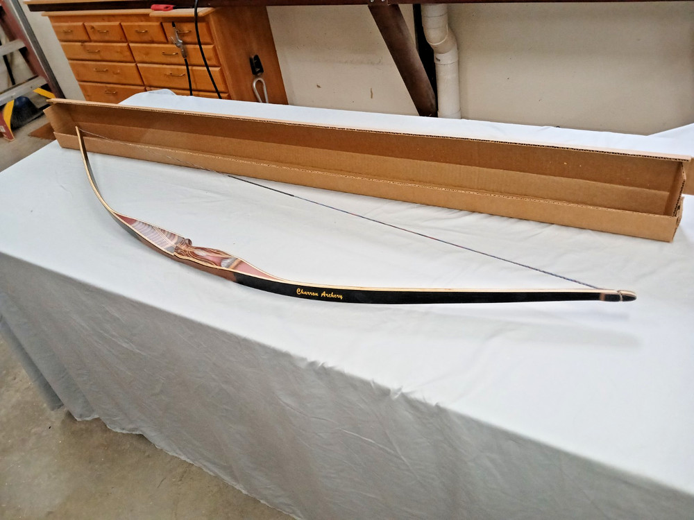 CHARRON ARCHERY - CUSTOM LONGBOW 62"AMO @56#