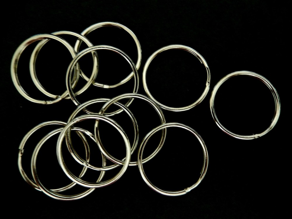 Split Rings 32 MM / Silver Tone /Mixed Lots