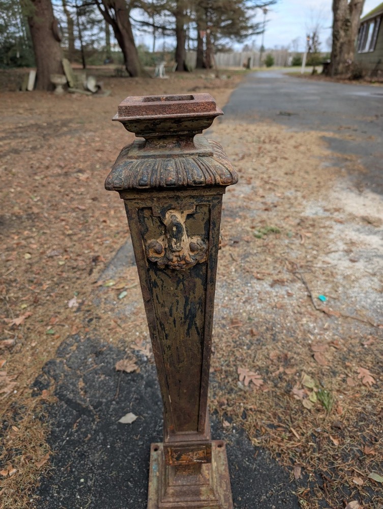 Antique Cast Iron Architectural Column Victorian