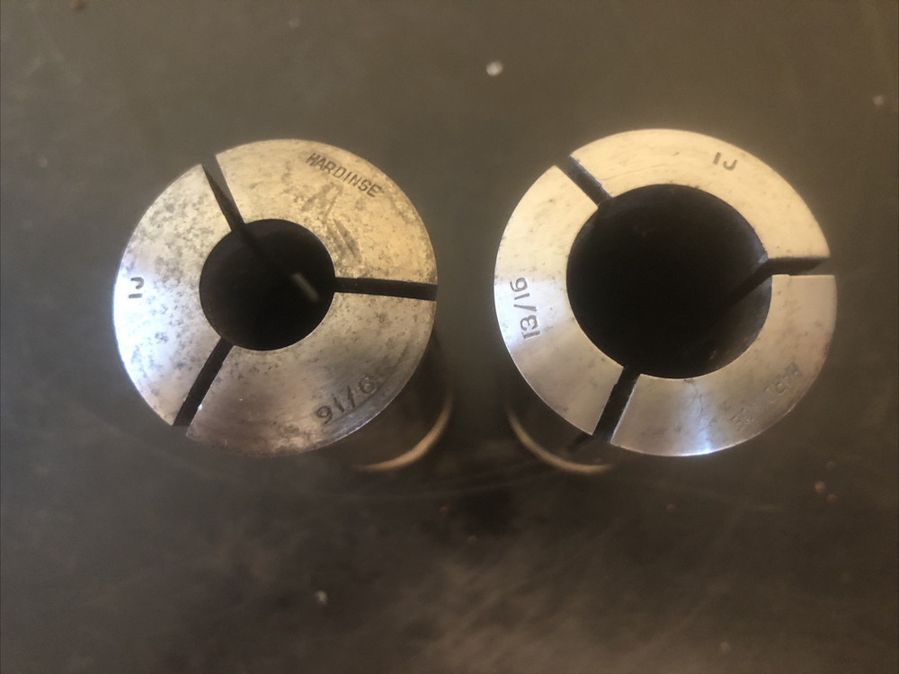 2 Hardinge 1J Collets 9/16 & 13/16