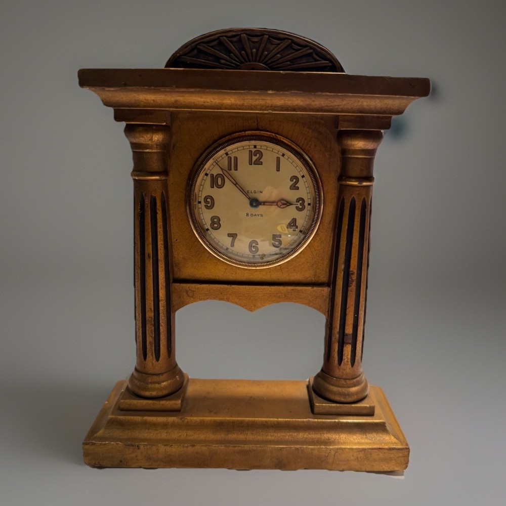 Antique Elgin Desk Clock