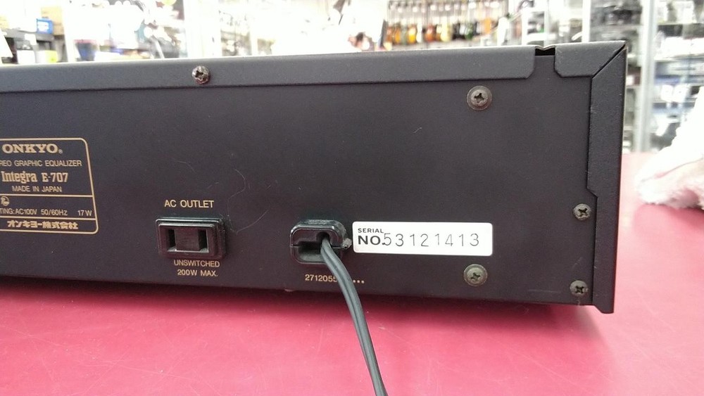 Onkyo Graphic Equalizer E-707