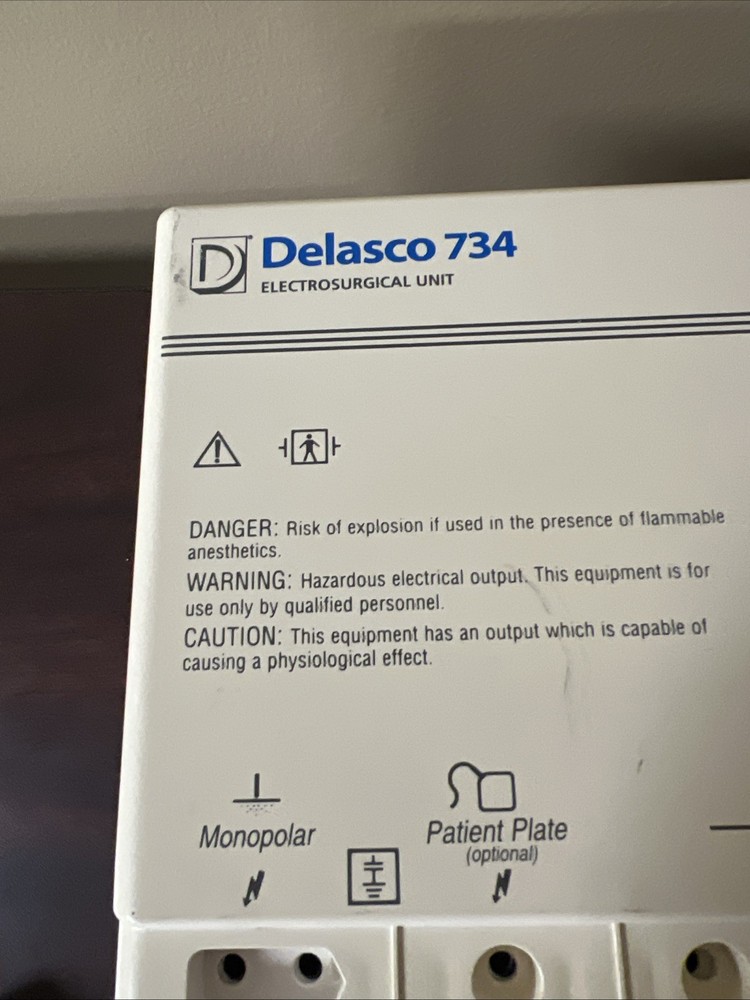 Delasco 734 Electrosurgical Unit 30 day returns