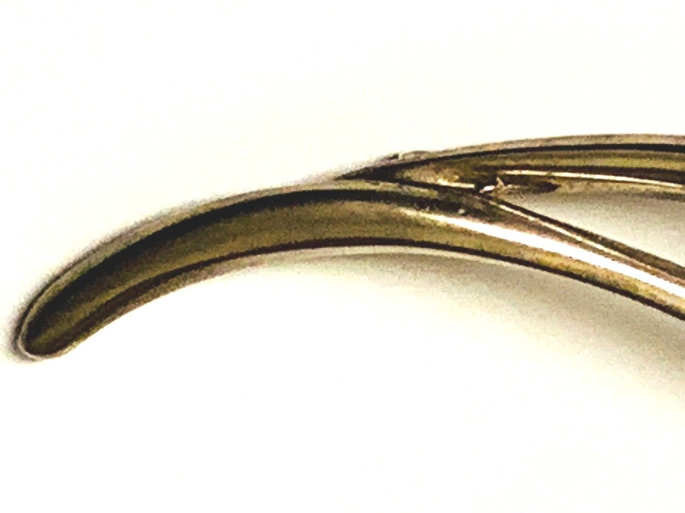 LARGE HEAVY SILVER PIN NOT MARKED