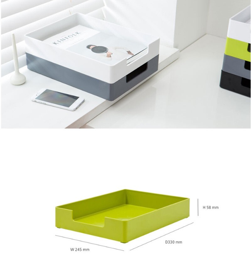 (1 PCS) Paper Tray Document Organizer Midas Tray Desk Organizer