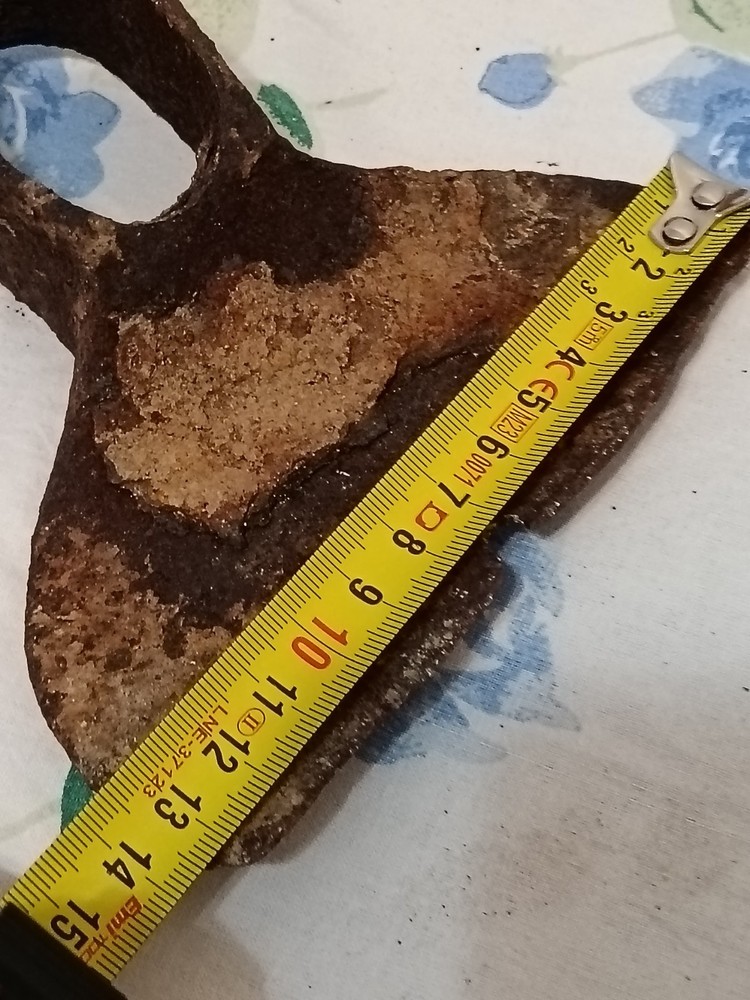 Vintage Antique Solid Iron Battle Axe Head