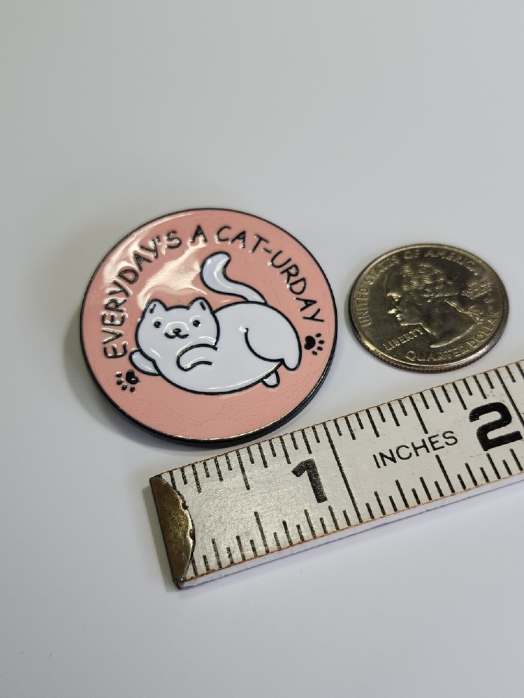 Everyday Is Cat-Urday Lapel Pin