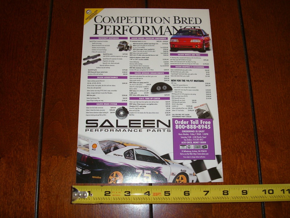 SALEEN MUSTANG ORIGINAL 1997 AD