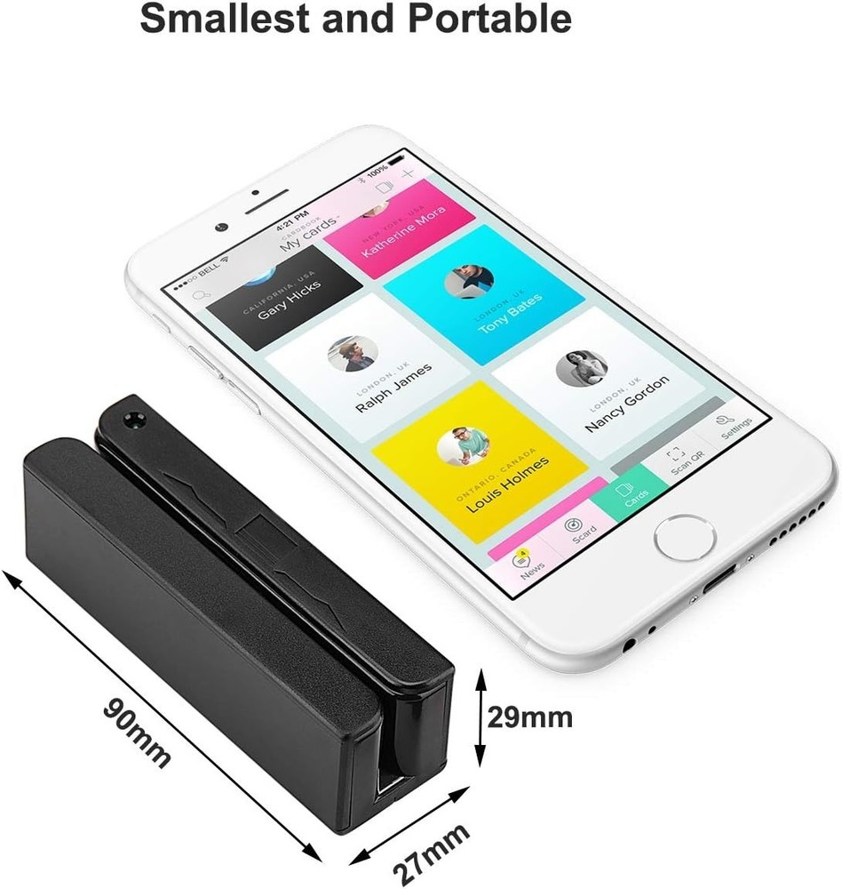 Versatile 3-Track USB Credit Card Reader - Windows & Mac Compatible Solution