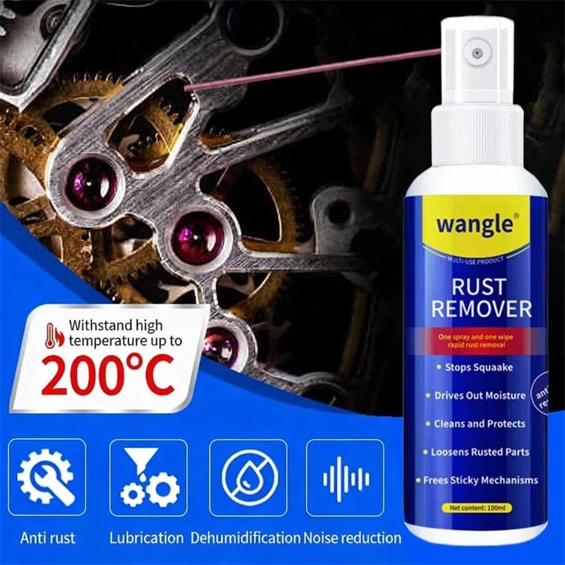 Wangle Rust Remover,Anti-Rust Lubricant Spray & Rust Remover Easy Application