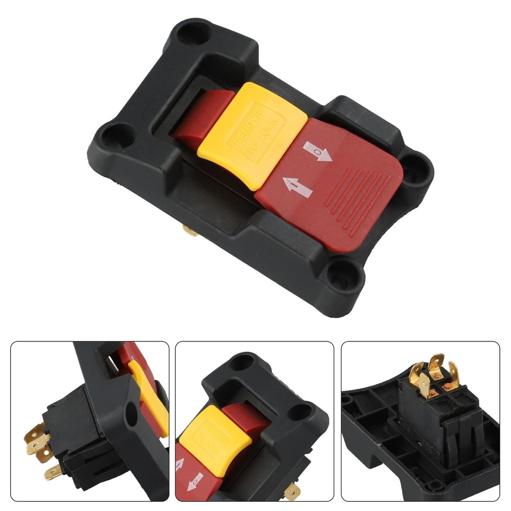 Lockable DPDT Pushbutton Switch 20A Suitable for Various Electric Tools