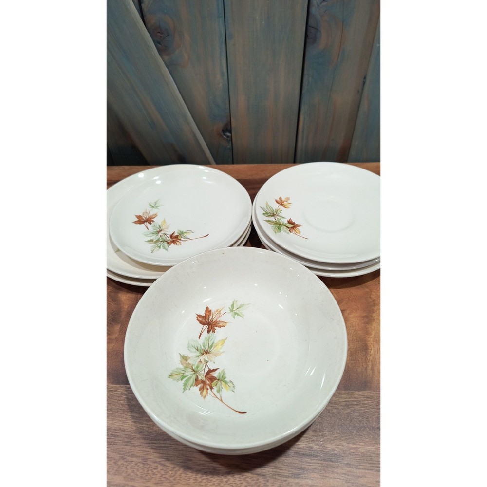 675. Vintage Salem Maple Leaf Dinnerware